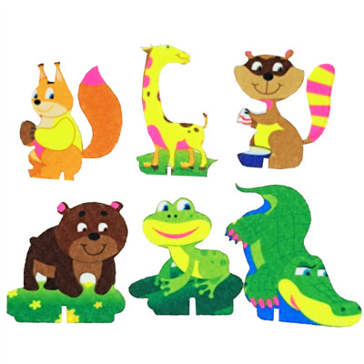 Набір фетрових фігурок на підставці "Веселі тваринки" 180175