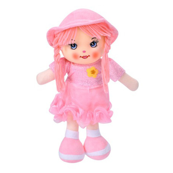 Дитяча іграшкова лялька YG0009(Light-Pink) 33 см мяка набивна петелька Дитяча іграшкова лялька YG0009(Light-Pink) 33 см мяка набивна петелька