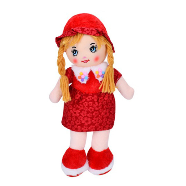 Дитяча іграшкова лялька FG240408152A-1(Red) 38 см мяка набивна петелька