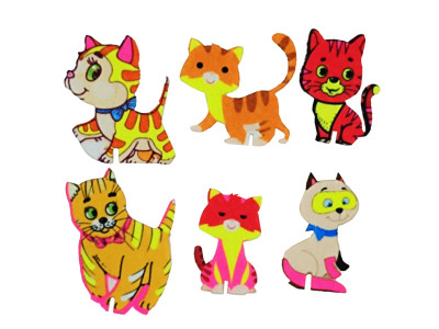 Набір фетрових фігурок на підставці "Котики" 180144