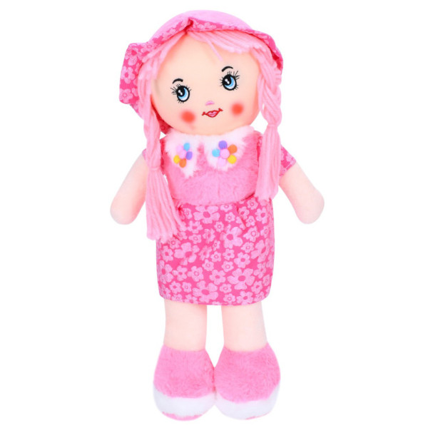 Дитяча іграшкова лялька FG240408152A-1(Pink) 38 см мяка набивна петелька Дитяча іграшкова лялька FG240408152A-1(Pink) 38 см мяка набивна петелька