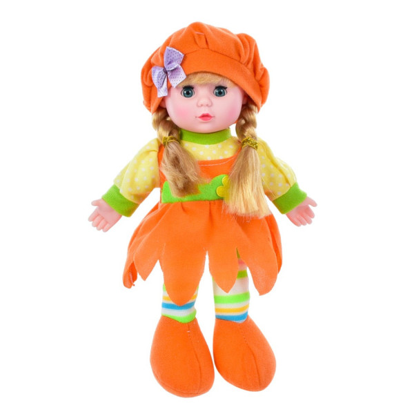 Дитяча Лялька LY3011(Orange) м'яконабивна 28 см помаранчева Дитяча Лялька LY3011(Orange) м'яконабивна 28 см помаранчева