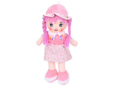Дитяча іграшкова лялька FG240408152A-1(Light-Pink) 38 см мяка набивна петелька Дитяча іграшкова лялька FG240408152A-1(Light-Pink) 38 см мяка набивна петелька