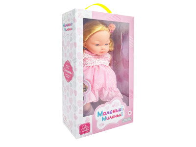 Дитяча мяконабивна лялька M 5881 I UA(Pink) 33 см музичні ефекти Дитяча мяконабивна лялька M 5881 I UA(Pink) 33 см музичні ефекти