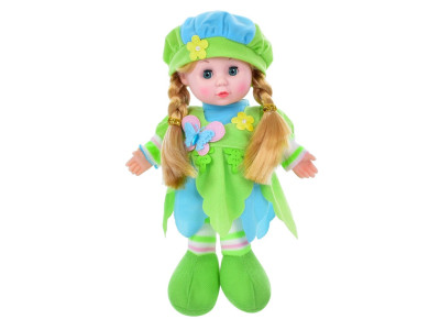 Дитяча Лялька LY3011(Green) мяконабивна 28 см зелена