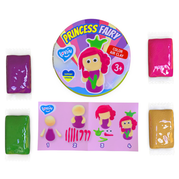 Набір для ліплення із повітряним пластиліном Princess Fairy ТМ Lovin 70138 PrincessW