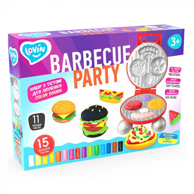 Набір для креативної творчості з тістом "Barbecue Party" TM Lovin 41194 15 кольорів