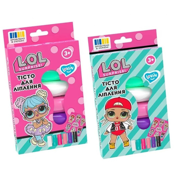Набір для ліплення з тістом L.O.L. Surprise! LOL41245 у стиках 6 кольорів Набір для ліплення з тістом L.O.L. Surprise! LOL41245 у стиках 6 кольорів