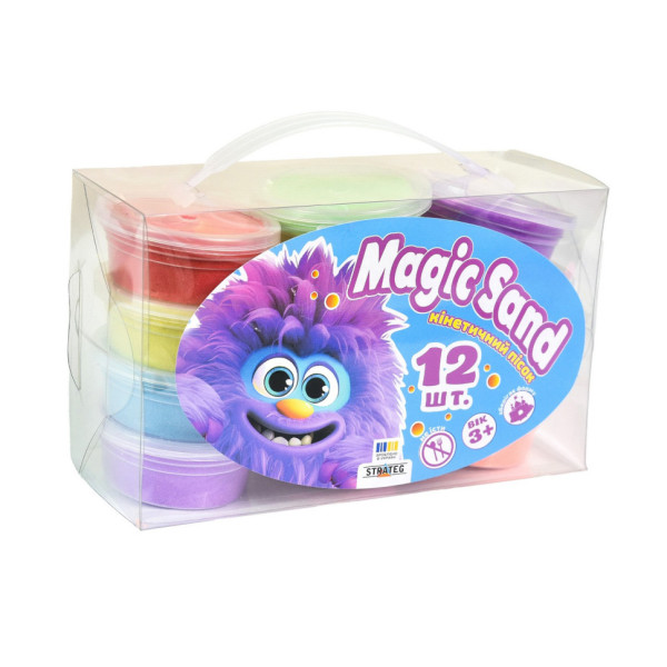 Набір кінетичного піску "Magic sand" 39405 в наборі 12 штук