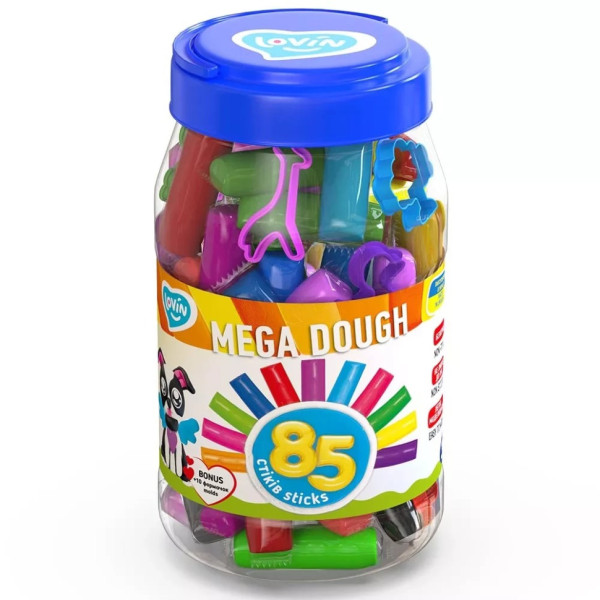 Набір для ліплення з тістом Mega dough 41227 85 стиків