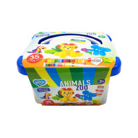 Набір для ліплення із тістом "Zoo animals box" Lovin 41221