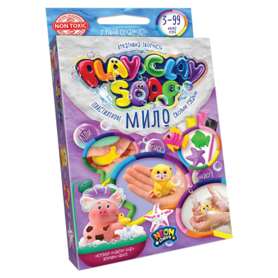 Набір креативної творчості "Пластилінове мило" Play Clay Soap PCS-02 маленький Котик