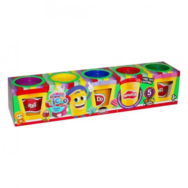 Креативна творчість "Тісто для ліплення "Master Do" TMDB-01-02U 5 банок Креативна творчість "Тісто для ліплення "Master Do" TMDB-01-02U 5 банок