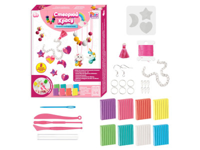 Дитячий набір творчості "Створи красу" 76948-4F 8 кольорів глини форми фурнітура Дитячий набір творчості "Створи красу" 76948-4F 8 кольорів глини форми фурнітура
