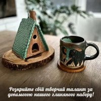 Дитячий глиняний набір для творчості GL-001 природна глина 05 кг