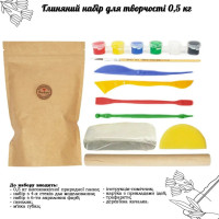 Дитячий глиняний набір для творчості GL-001 природна глина 05 кг
