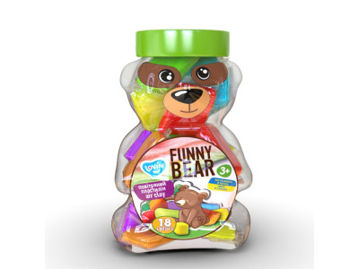 Набір для ліплення з повітряним пластиліном "Funny Bear" ТМ Lovin 70154
