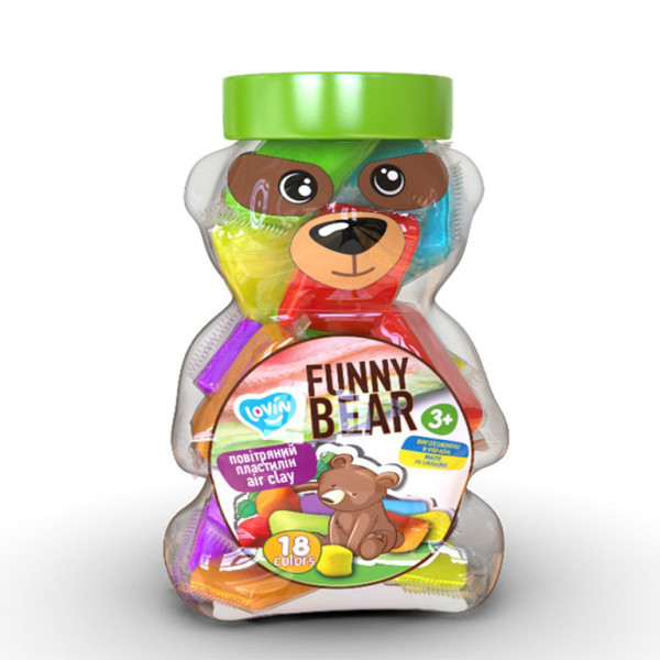 Набір для ліплення з повітряним пластиліном "Funny Bear" ТМ Lovin 70154
