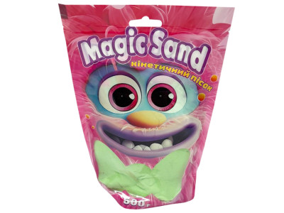 Креативна творчість "Кінетичний пісок Magic sand" 39403-2 зелений 500 грам