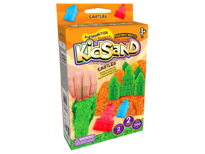 Кінетичний пісок KidSand KS-05-01U 200 г в наборі Помаранчеві замки Кінетичний пісок KidSand KS-05-01U 200 г в наборі Помаранчеві замки