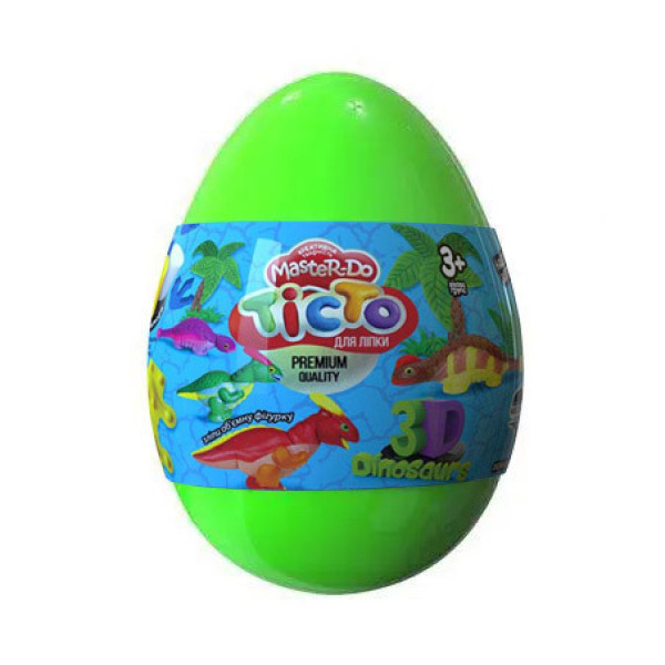 Набір креативної творчості "Тісто для ліплення Master Do" Dinosaurs EGGS ТМD-08-01U Зелений Набір креативної творчості "Тісто для ліплення Master Do" Dinosaurs EGGS ТМD-08-01U Зелений