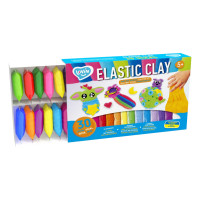 Набір для ліплення з повітряним пластиліном Elastic Clay 70141 30 стиків
