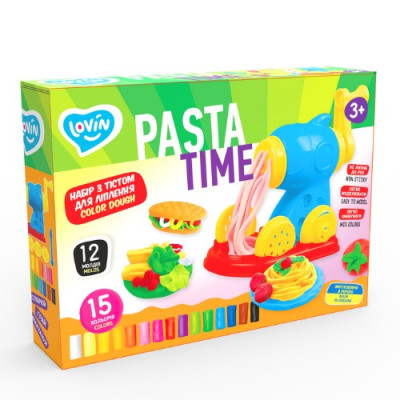 Набір для креативної творчості з тестом "Pasta Time" TM Lovin 41195 15 кольорів