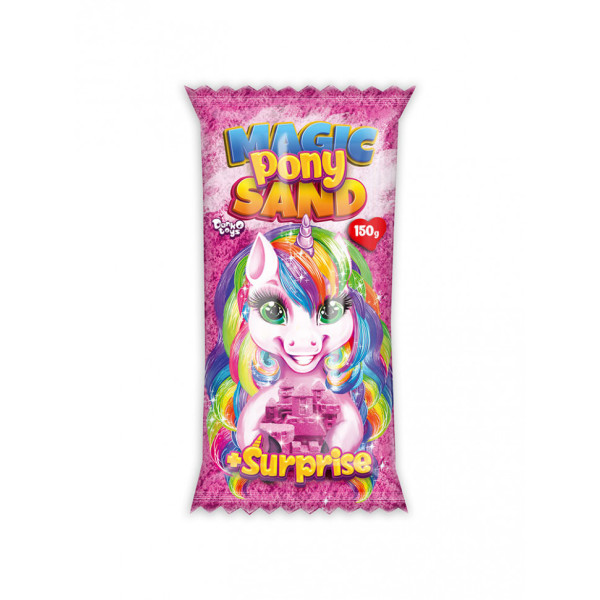 Набір для творчості "Кінетичний пісок "Magic Pony Sand" MPS-01-01 150 г Рожевий Набір для творчості "Кінетичний пісок "Magic Pony Sand" MPS-01-01 150 г Рожевий