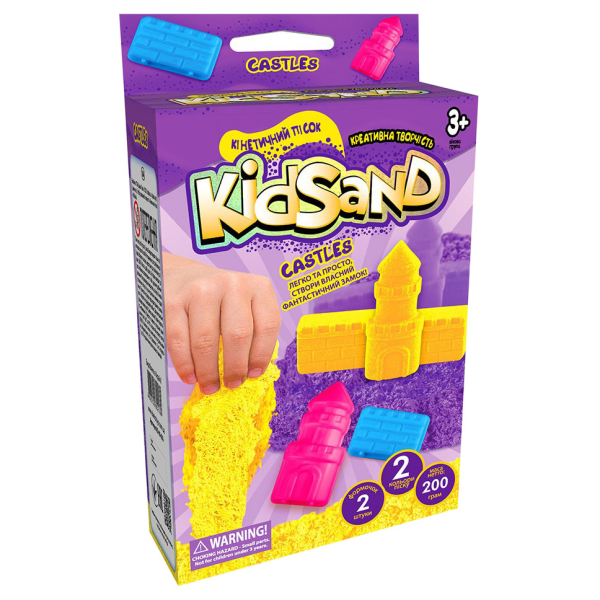 Кінетичний пісок KidSand KS-05-01U 200 г в наборі Фіолетові замки Кінетичний пісок KidSand KS-05-01U 200 г в наборі Фіолетові замки
