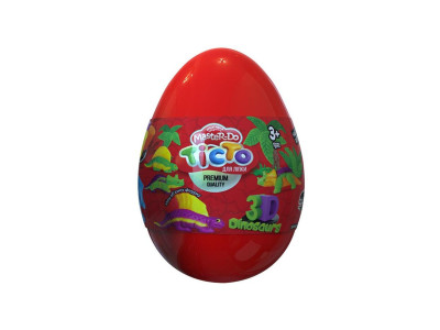 Набір креативної творчості "Тісто для ліплення Master Do" Dinosaurs EGGS ТМD-08-01U Червоний Набір креативної творчості "Тісто для ліплення Master Do" Dinosaurs EGGS ТМD-08-01U Червоний