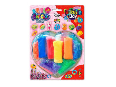 Креативна творчість із пластиліну "Air Clay+Bubble Clay" ARBB-03-01 блістер 15 брикетів Креативна творчість із пластиліну "Air Clay+Bubble Clay" ARBB-03-01 блістер 15 брикетів