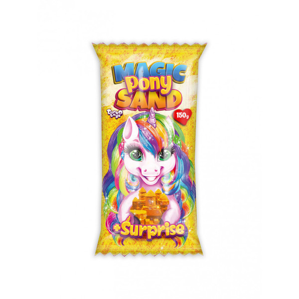 Набір для творчості "Кінетичний пісок "Magic Pony Sand" MPS-01-01 150 г Жовтий Набір для творчості "Кінетичний пісок "Magic Pony Sand" MPS-01-01 150 г Жовтий