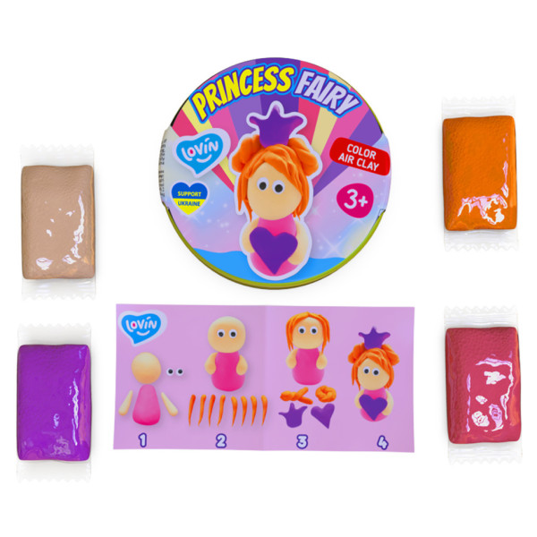 Набір для ліплення із повітряним пластиліном Princess Fairy ТМ Lovin 70138 PrincessP