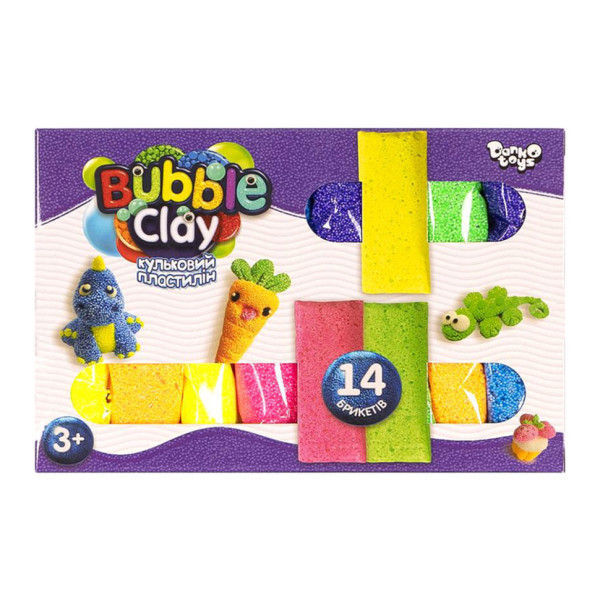 Комплект креативної творчості "Bubble Clay" BBC-05-01U 14 брикетів Комплект креативної творчості "Bubble Clay" BBC-05-01U 14 брикетів