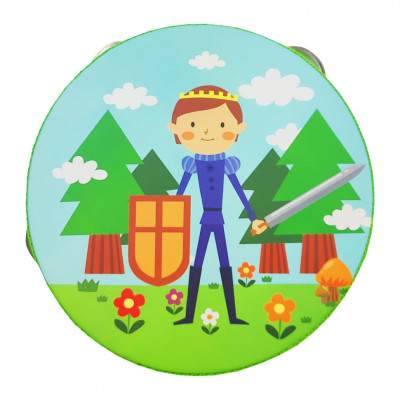 Дерев'яна іграшка Бубен MD 0367 15 см Принц Дерев'яна іграшка Бубен MD 0367 15 см Принц