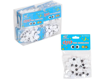 Творчий набір для аплікацій "Очі" 106552 чорні розмір 12 см Творчий набір для аплікацій "Очі" 106552 чорні розмір 12 см