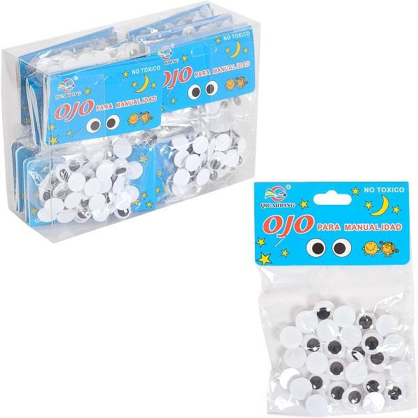 Творчий набір для аплікацій "Очі" 106552 чорні розмір 12 см Творчий набір для аплікацій "Очі" 106552 чорні розмір 12 см