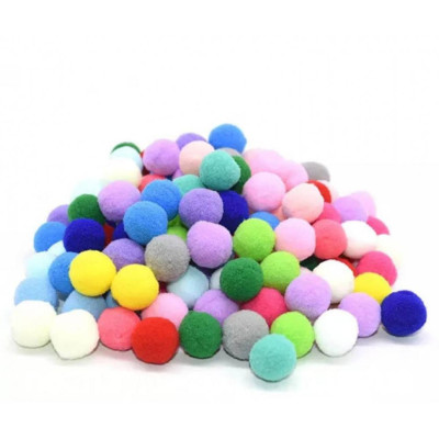 Набір для творчості "Помпони" PMP-1-50 в наборі 50 штук Ø1см Набір для творчості "Помпони" PMP-1-50 в наборі 50 штук Ø1см