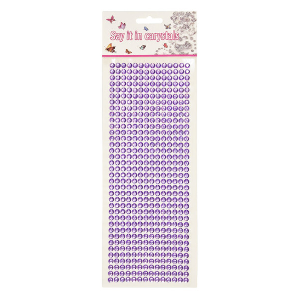 Наклейки декоративні XY-004(Violet) на планшеті 504 шт