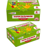 Дитячі пальчикові фарби "Перламутр" 322074/Cr 6 кольорів по 40 мл Дитячі пальчикові фарби "Перламутр" 322074/Cr 6 кольорів по 40 мл