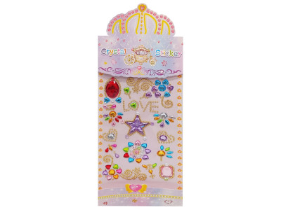 Наклейки декоративні "Кристали" XY-022-3 на планшеті Наклейки декоративні "Кристали" XY-022-3 на планшеті