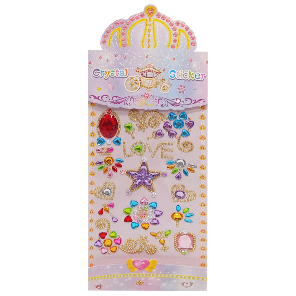 Наклейки декоративні "Кристали" XY-022-3 на планшеті Наклейки декоративні "Кристали" XY-022-3 на планшеті