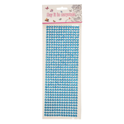Наклейки декоративні XY-004(LIght-Blue) на планшеті 504 шт