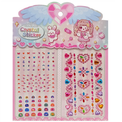 Наклейка камни XY-008-2(Pink) для авто ноутбуков телефонов