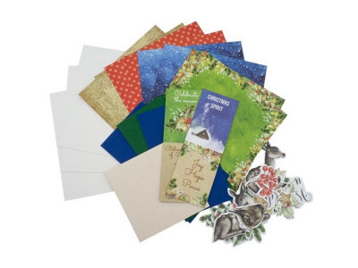 Набір для створення 3-х Різдвяних листівок "Awaiting Christmas" FDGCK-036 Набір для створення 3-х Різдвяних листівок "Awaiting Christmas" FDGCK-036