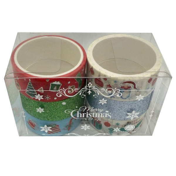 Набір декоративний скотч "Merry Christmas" XM-JD2273-2 15 см x 2 м