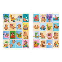 Дитяча розмальовка зі стікерами "Капібара на канікулах" CB21 16 сторінок Дитяча розмальовка зі стікерами "Капібара на канікулах" CB21 16 сторінок