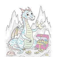 Дитяча водна розмальовка "Пензлик і вода: Лицарські часи" 2048001 16 сторінок