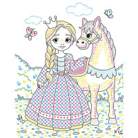 Дитяча водна розмальовка "Пензлик і вода: Лицарські часи" 2048001 16 сторінок