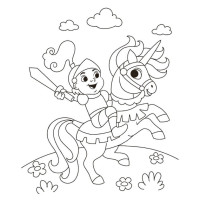 Дитяча водна розмальовка "Пензлик і вода: Лицарські часи" 2048001 16 сторінок